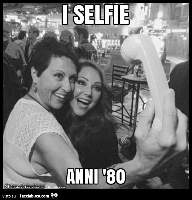I selfie anni '80
