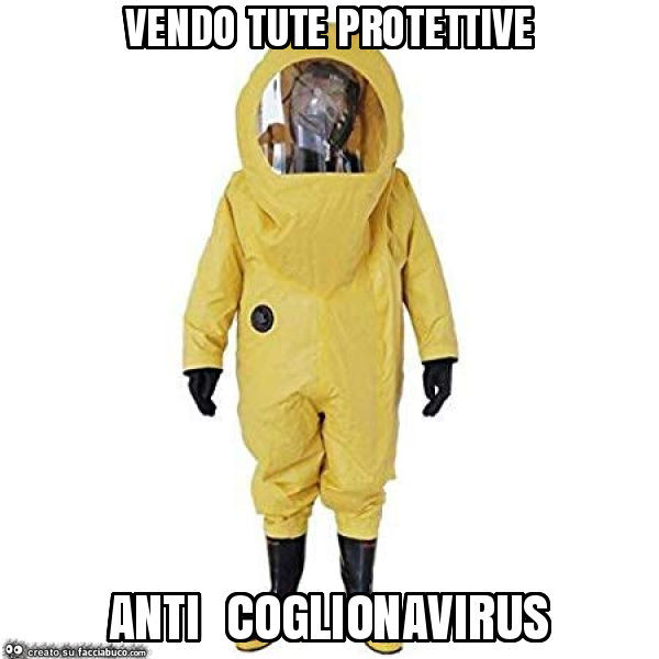 Vendo tute protettive anti coglionavirus