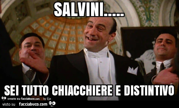 Salvini&hellip; sei tutto chiacchiere e distintivo