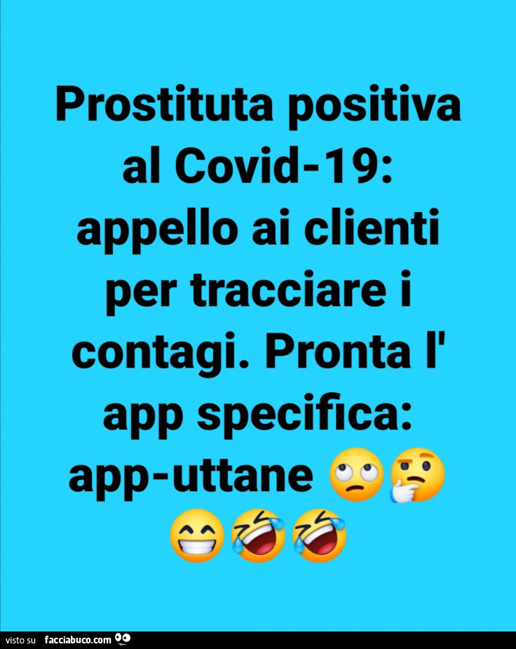 Prostituta positiva al covid-19: appello ai clienti per tracciare i contagi. Pronta il app specifica: apputtane