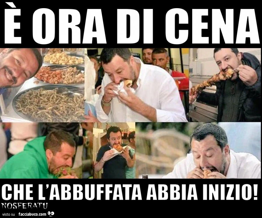 Che l'abbuffata abbia inizio