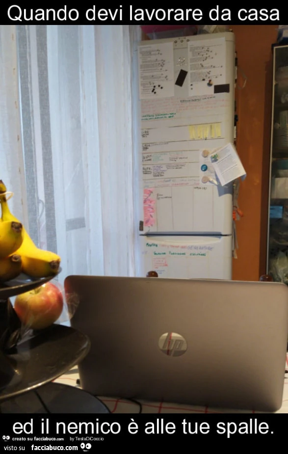Quando devi lavorare da casa ed il nemico è alle tue spalle