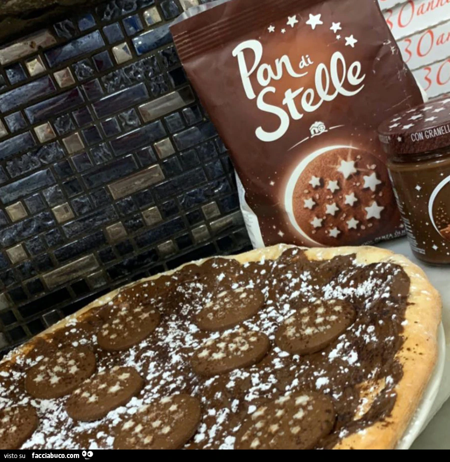 Pizza Pan di stelle