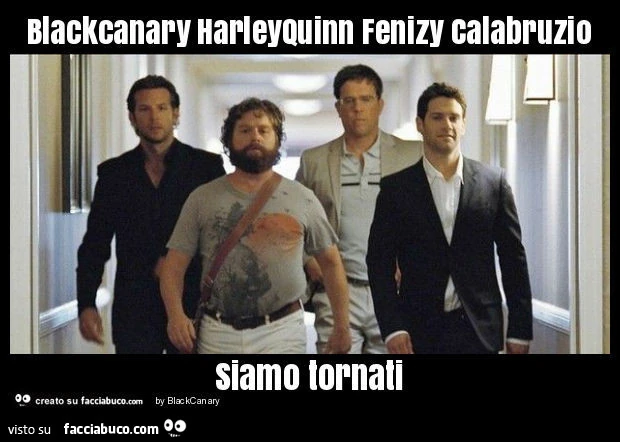 Blackcanary harleyquinn fenizy calabruzio siamo tornati