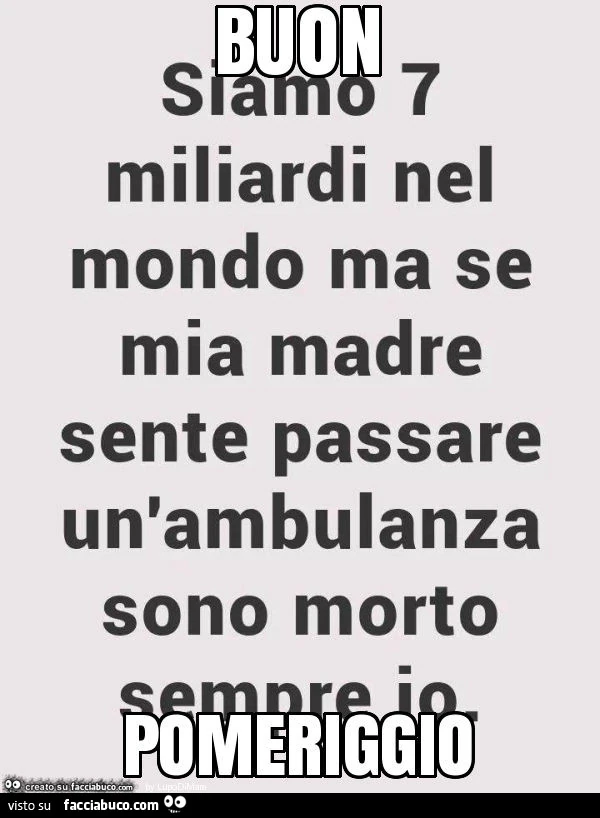 Buon pomeriggio