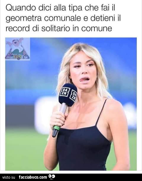 Quando dici alla tipa che fai il geometra comunale