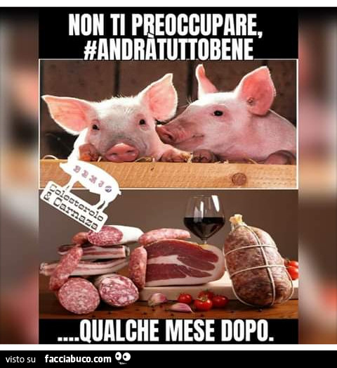 Non ti preoccupare andrà tutto bene qualche mese dopo