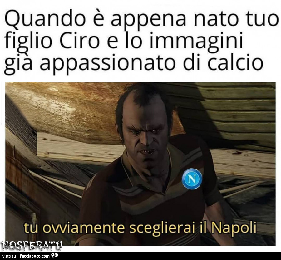 Quando è appena nato tuo figlio Ciro