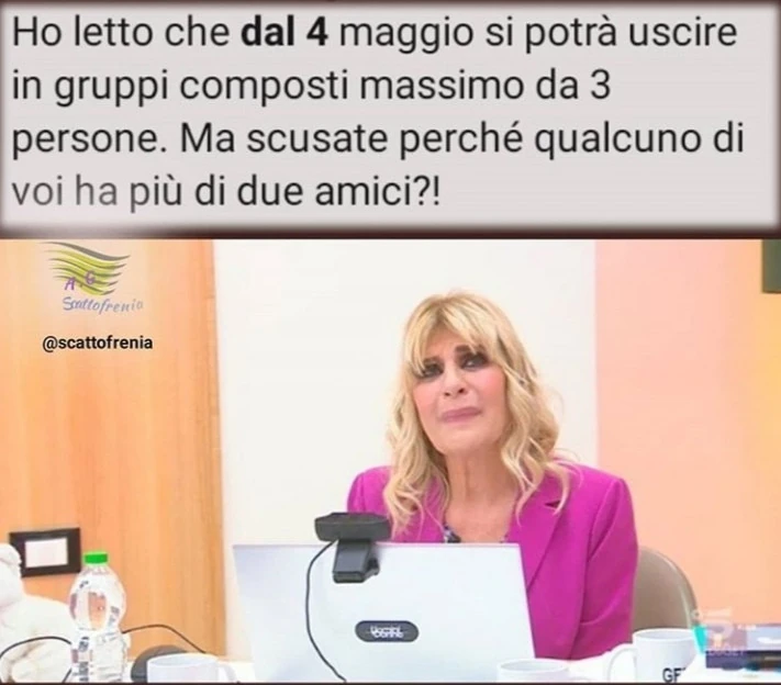 4 maggio 3 amici al bar e chi li ha 3 amici?