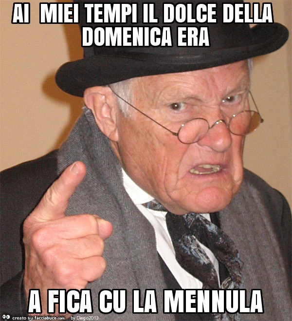 Ai miei tempi il dolce della domenica era a fica cu la mennula