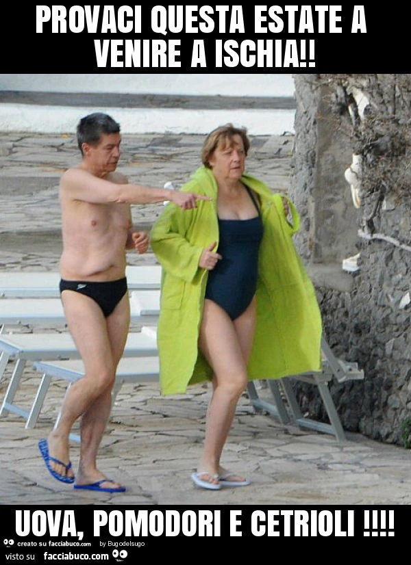 Provaci questa estate a venire a ischia! Uova, pomodori e cetrioli