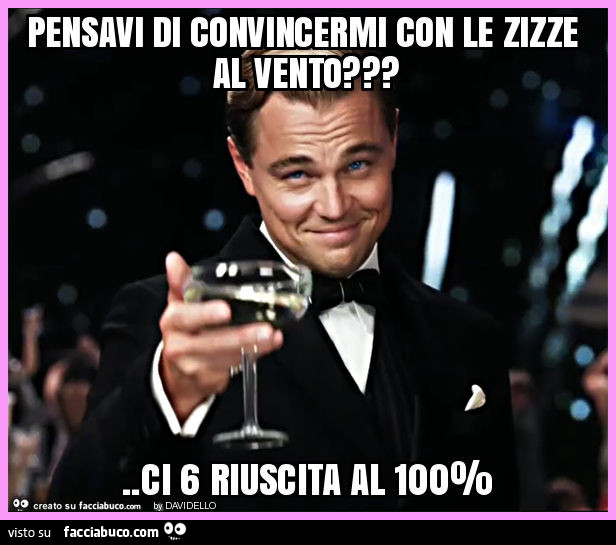 Pensavi di convincermi con le zizze al vento? . Ci 6 riuscita al 100