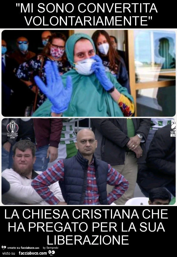 "mi sono convertita volontariamente" la chiesa cristiana che ha pregato per la sua liberazione