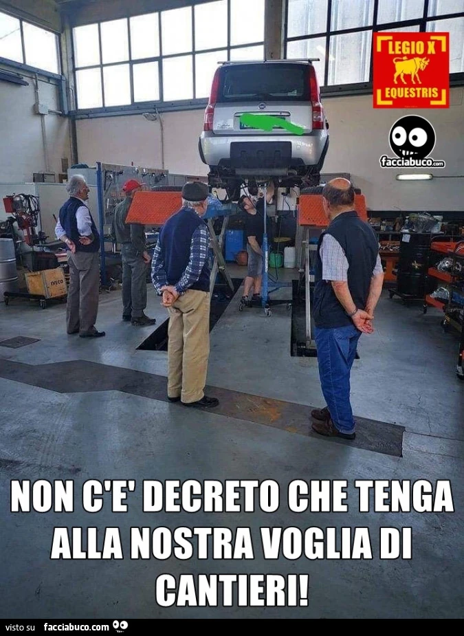 Non c'è decreto che tenga alla nostra voglia di cantieri