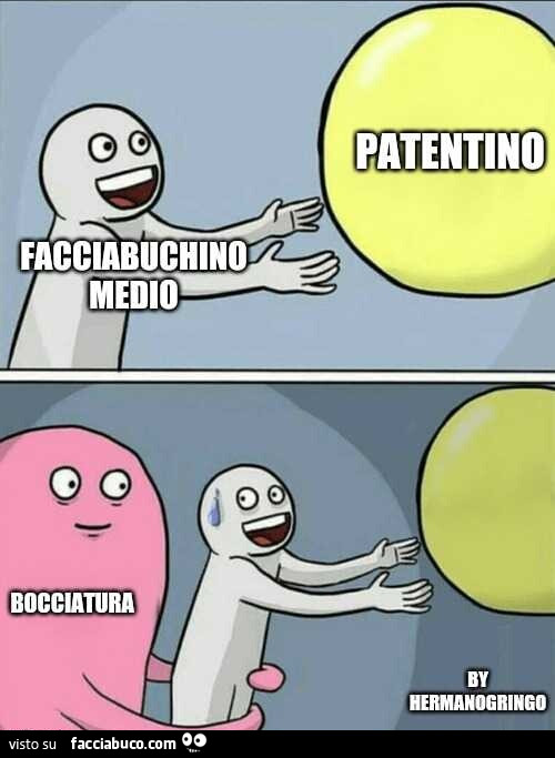 Facciabuchino medio patentino bocciatura