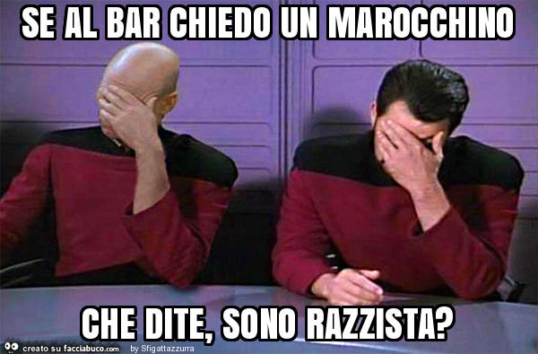 Se al bar chiedo un marocchino che dite, sono razzista?