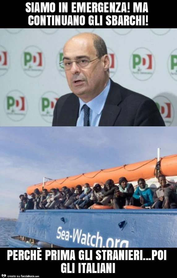 Siamo in emergenza! Ma continuano gli sbarchi! Perchè prima gli stranieri&hellip; poi gli italiani