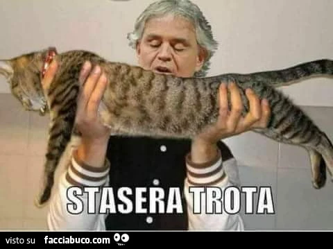 Bocelli: stasera trota