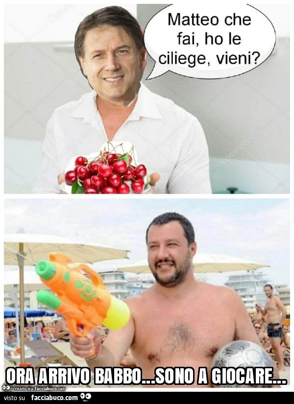 Ora arrivo babbo&hellip; sono a giocare