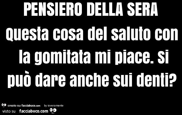 Pensiero della sera