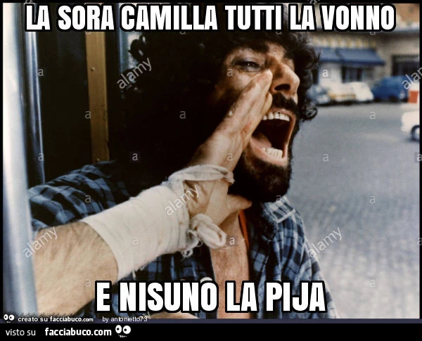 La sora camilla tutti la vonno e nisuno la pija
