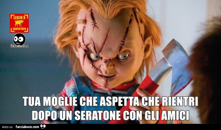Tua moglie che aspetta che rientri dopo il seratone con gli amici