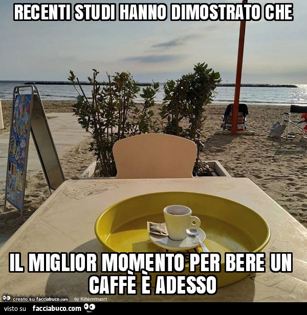 Recenti studi hanno dimostrato che il miglior momento per bere un caffè è adesso