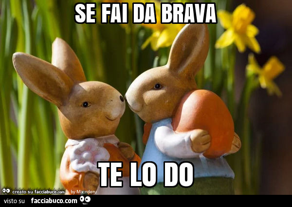 Se fai da brava te lo do