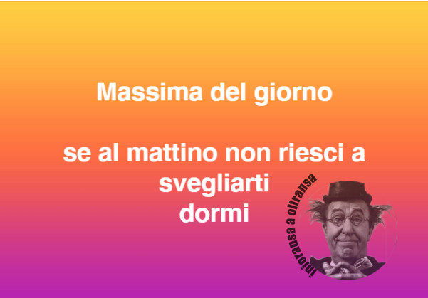 Massima del giorno