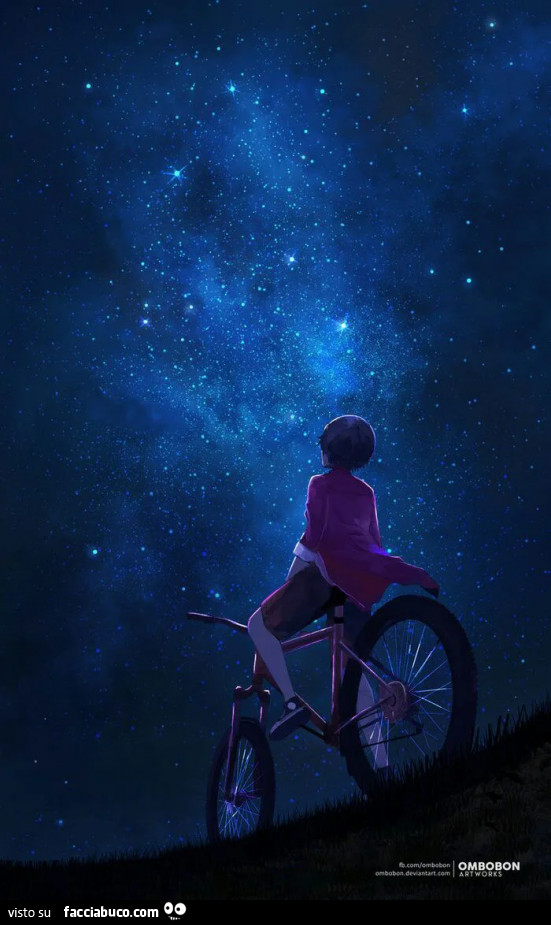 In Bici A Guardare Il Cielo Stellato Facciabuco Com