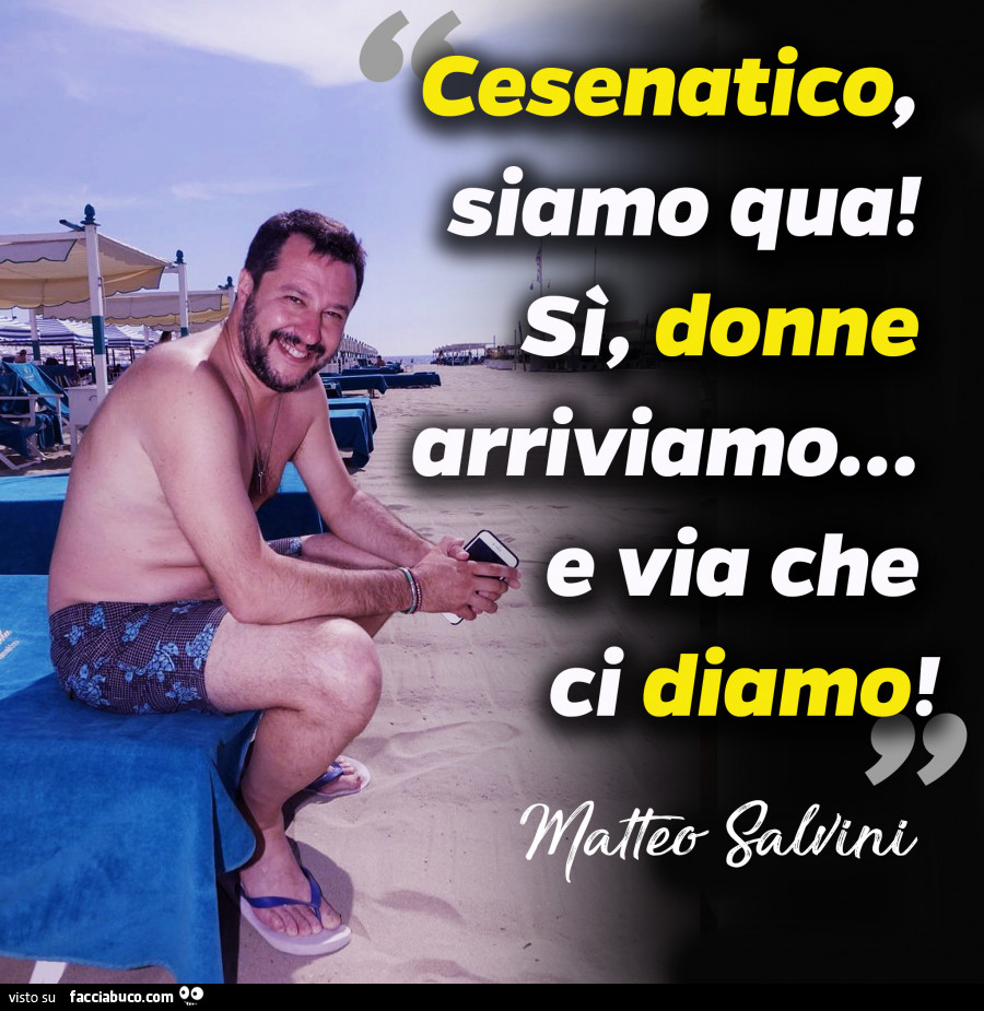 E con Salvini si va al mare