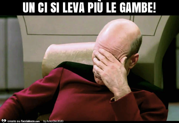 Un ci si leva più le gambe