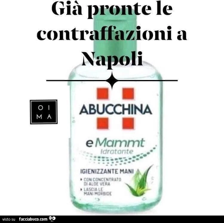 Già pronte le contraffazioni a Napoli. Abucchina