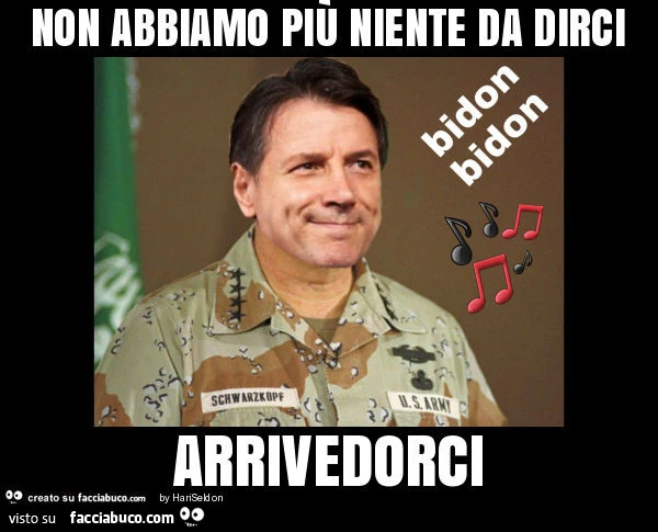 Non abbiamo piรน niente da dirci arrivedorci