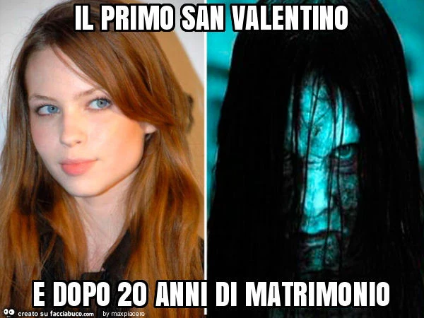 Il primo san valentino e dopo 20 anni di matrimonio