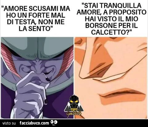 Amore scusami ma ho un forte mal di testa non me la sento