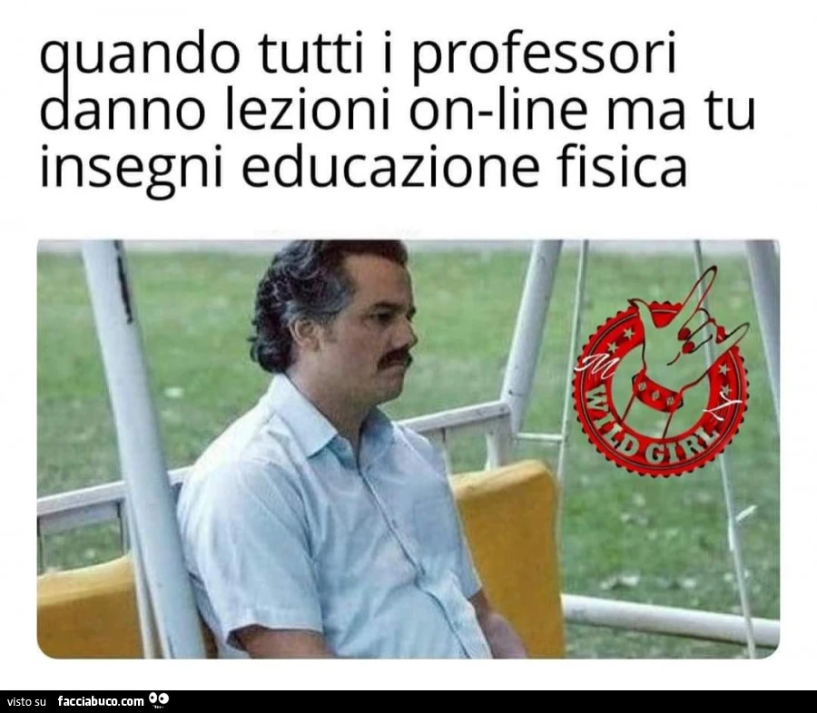 Quando tutti i professori danno lezioni on-line ma tu insegni educazione fisica