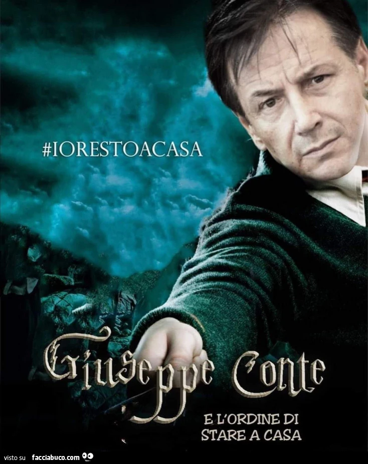 Giuseppe Conte e l'ordine di stare a casa