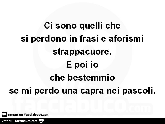 Ci Sono Quelli Che Si Perdono In Frasi E Aforismi Strappacuore E Poi Io Che Bestemmio Facciabuco Com