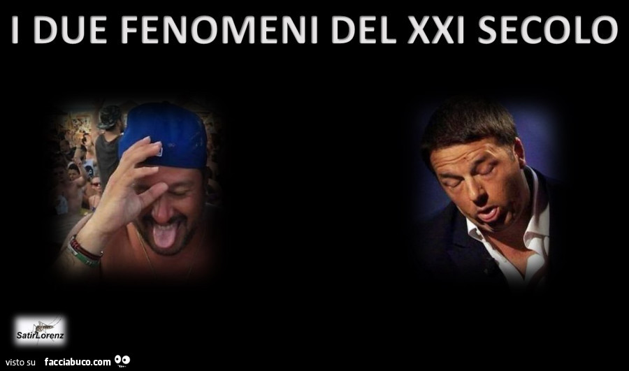 I due fenomeni del xxi secolo: Salvini e Renzi