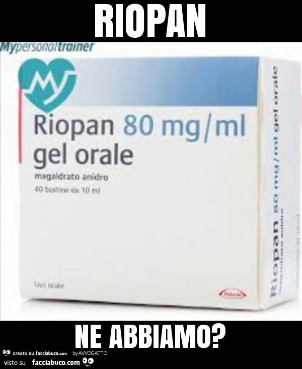 Riopan ne abbiamo?