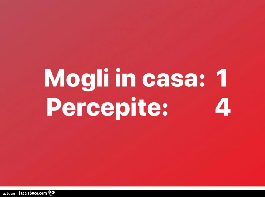 Mogli in casa: 1. Percepite 4