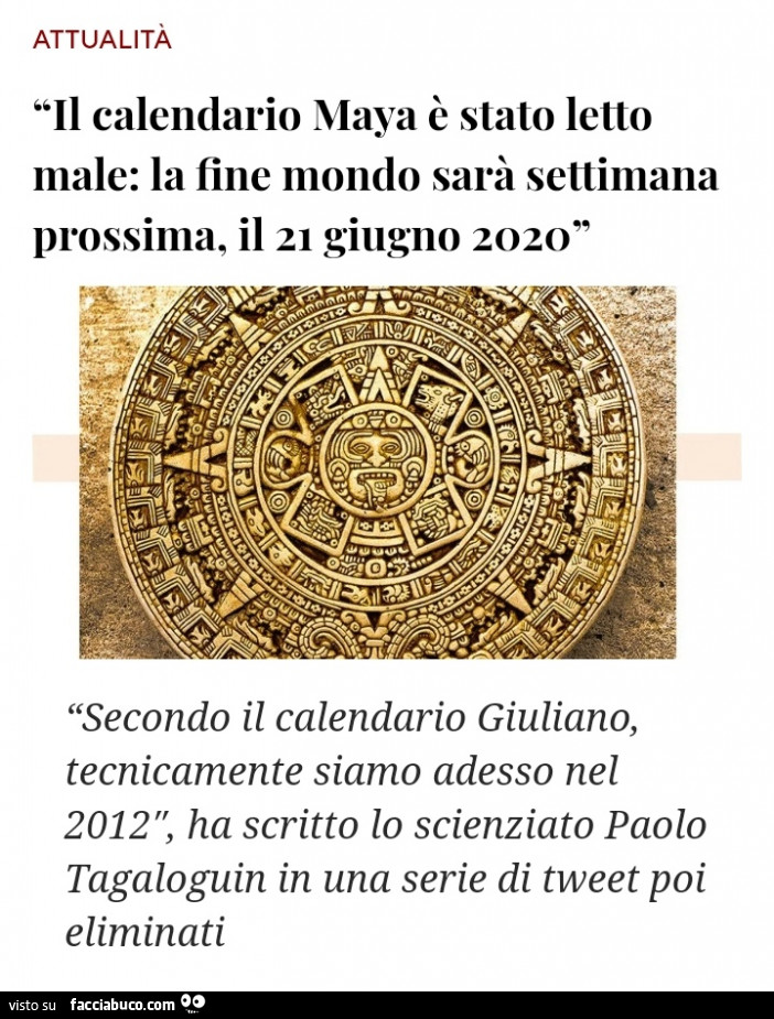 Quindi Secondo Il Calendario Giuliano Avrei 20 Anni... Si Puó Fare ...