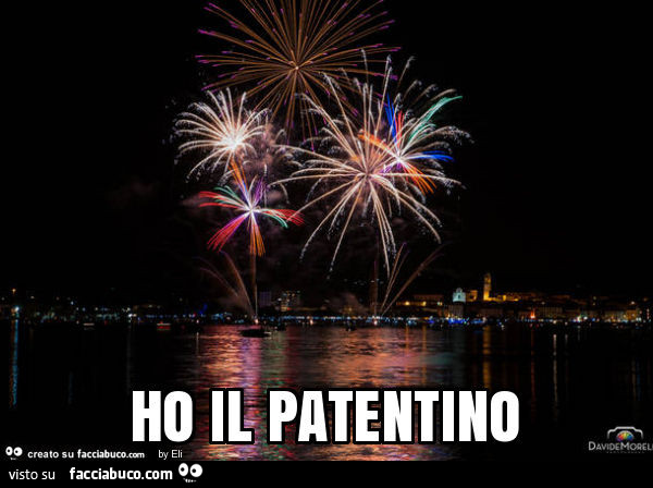 Patentino fuochi d'artificio Patentino fuochi d'artificio