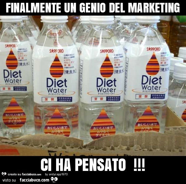 Finalmente un genio del marketing ci ha pensato