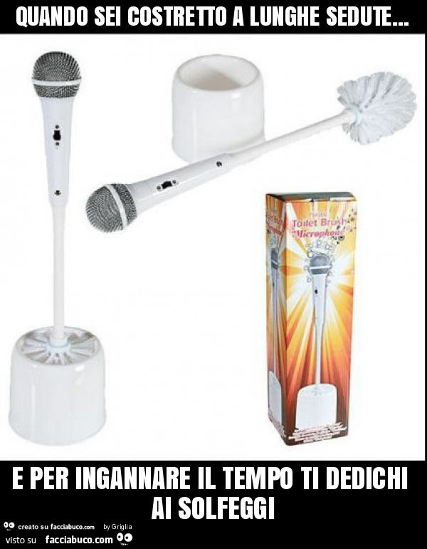 Quando sei costretto a lunghe sedute… e per ingannare il tempo ti dedichi ai solfeggi