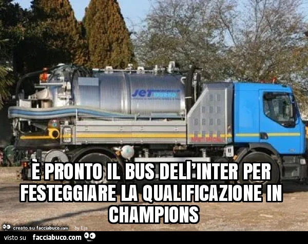 È pronto il bus delľinter per festeggiare la qualificazione in champions