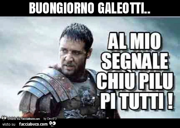 Buongiorno galeotti
