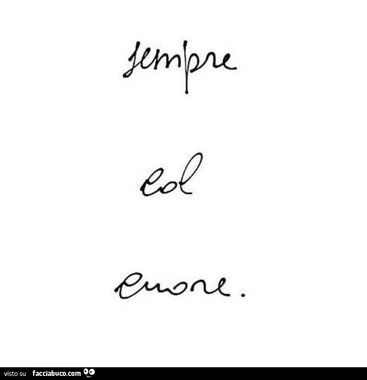 Sempre col cuore