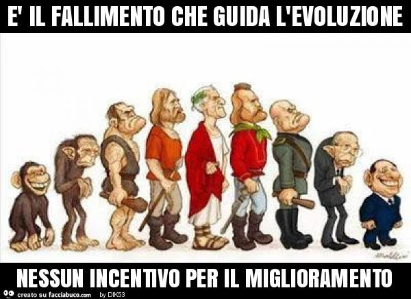 È il fallimento che guida l'evoluzione nessun incentivo per il miglioramento